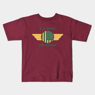 U.S ARMY SIX BRAVO WINGS Kids T-Shirt